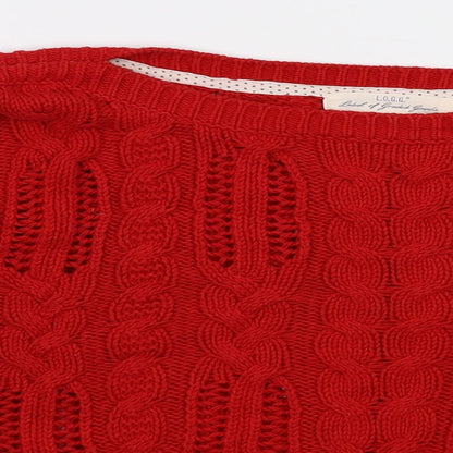 label of graded goods Womens Red   Pullover Jumper Size M