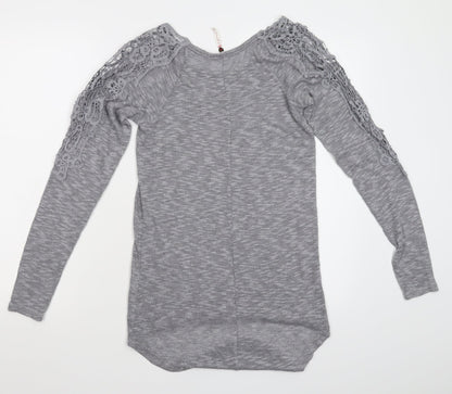 Poof Womens Green   Pullover Jumper Size M