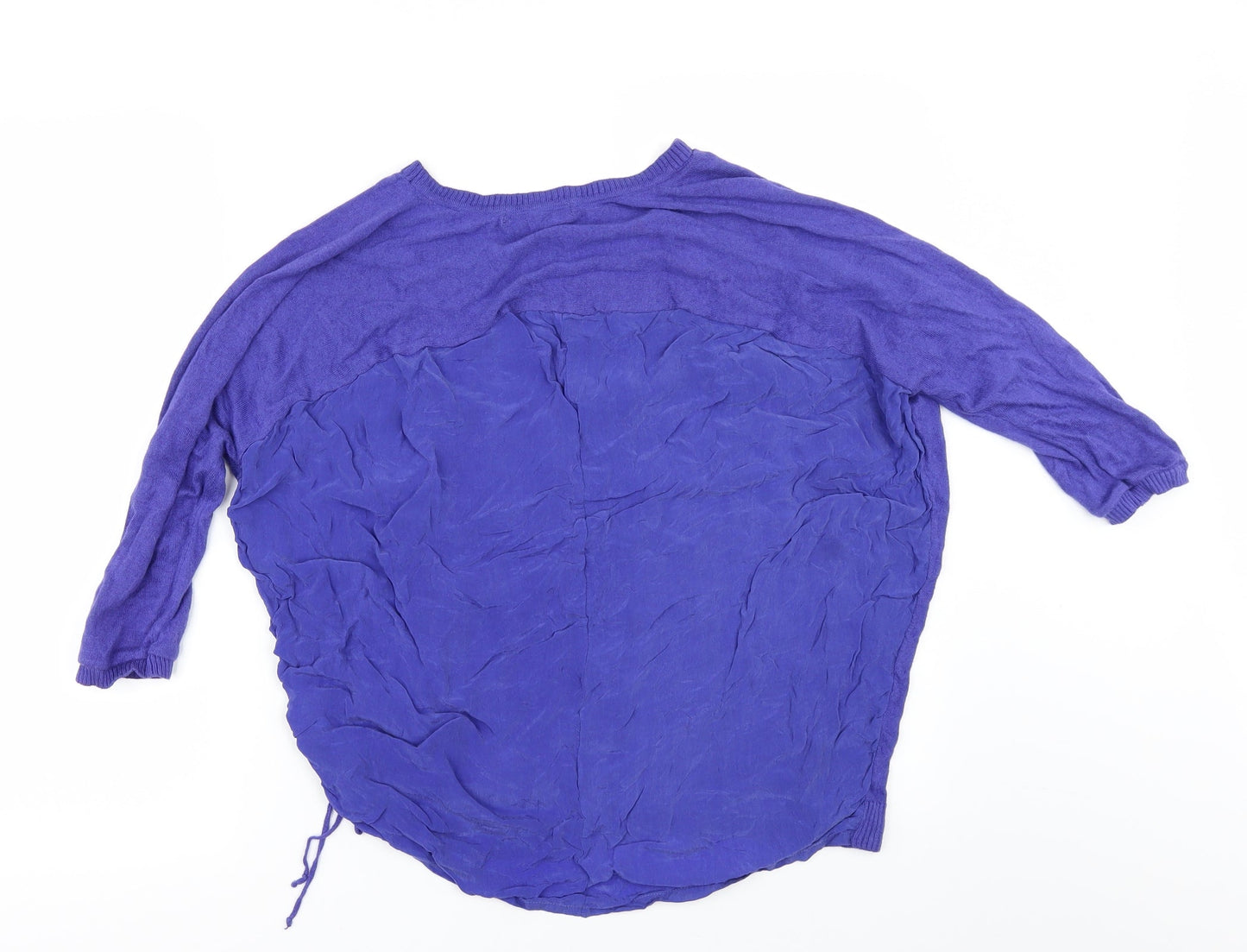 Marks and Spencer Womens Purple   Pullover Jumper Size S  - Gathered Sides