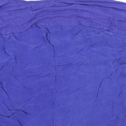 Marks and Spencer Womens Purple   Pullover Jumper Size S  - Gathered Sides