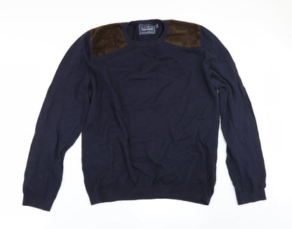 Topshop Mens Blue   Pullover Jumper Size M