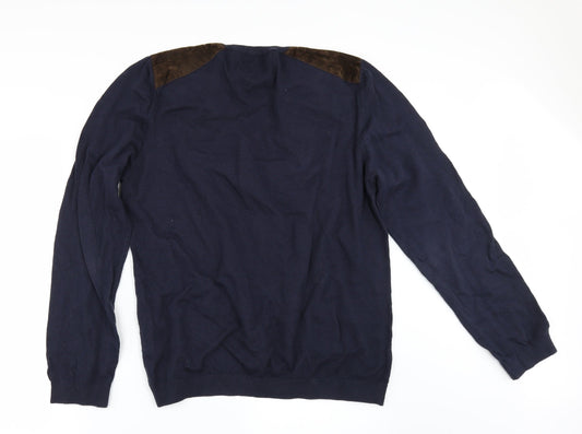 Topshop Mens Blue   Pullover Jumper Size M