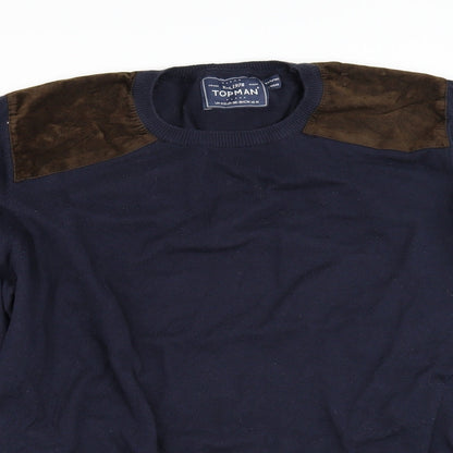 Topshop Mens Blue   Pullover Jumper Size M