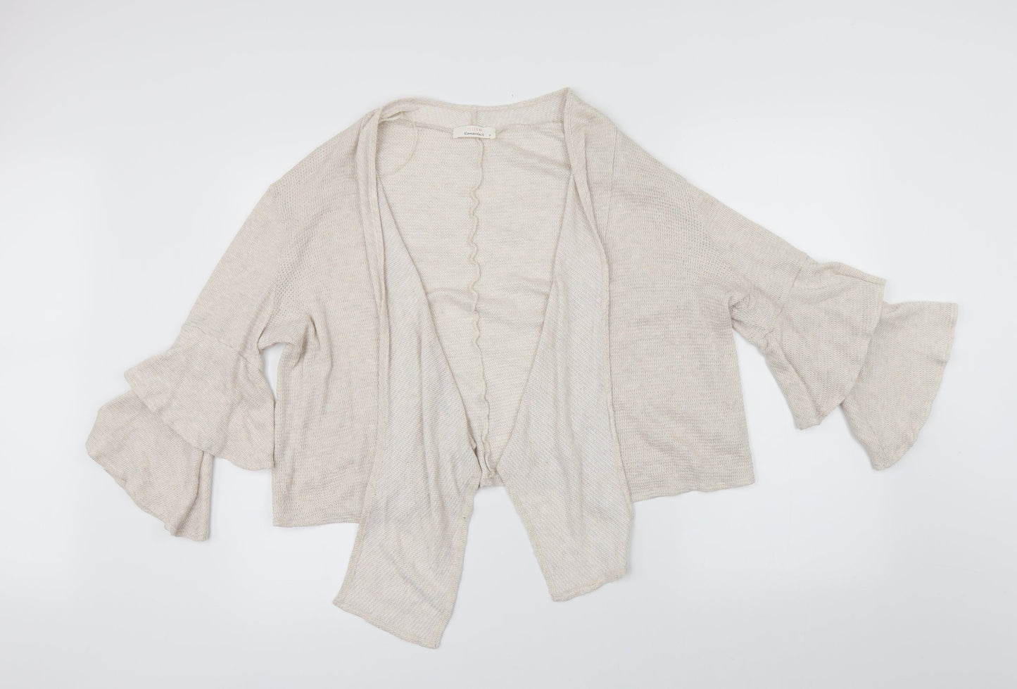 Urban Womens Beige   Cardigan Jumper Size M  - flared sleeves