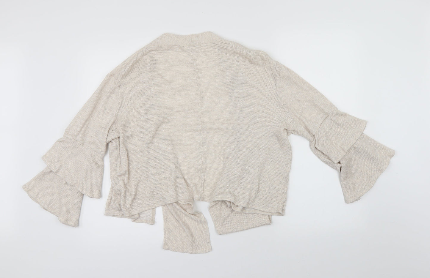 Urban Womens Beige   Cardigan Jumper Size M  - flared sleeves