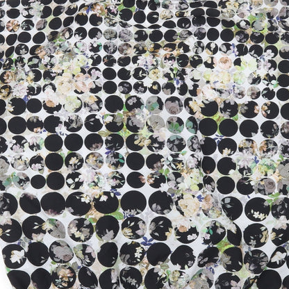 TU Womens White Geometric  Basic T-Shirt Size 14