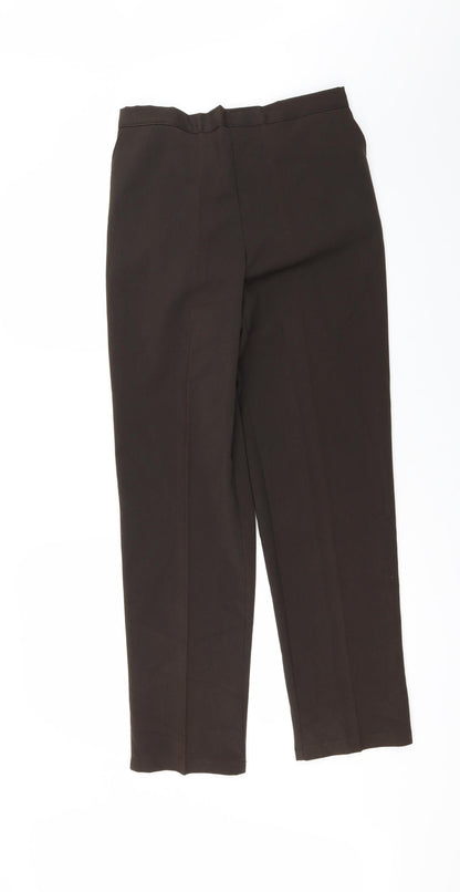 Womens UK Size 14 Classic Image Regular Fit  Brown Trousers