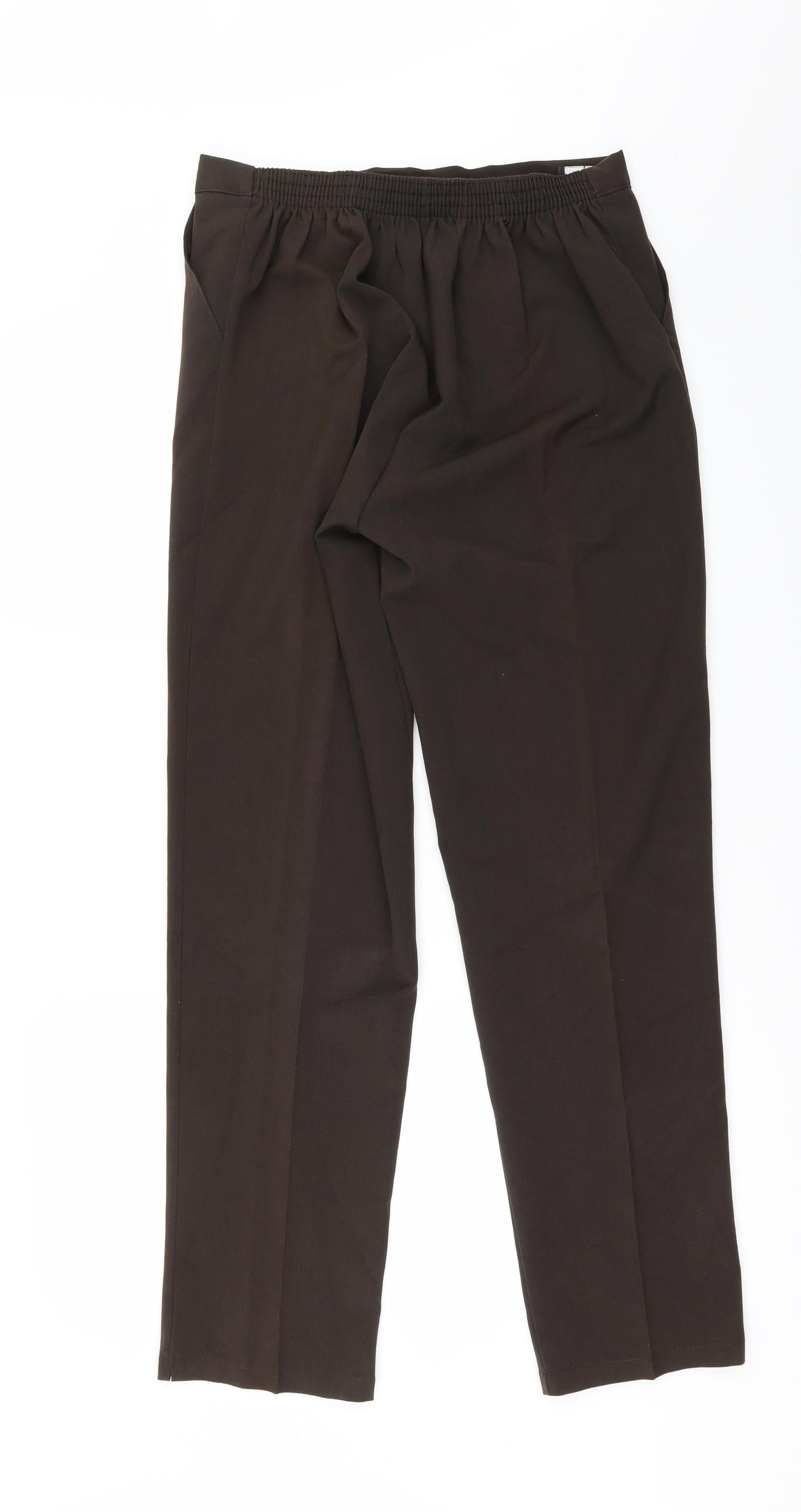 Womens UK Size 14 Classic Image Regular Fit  Brown Trousers