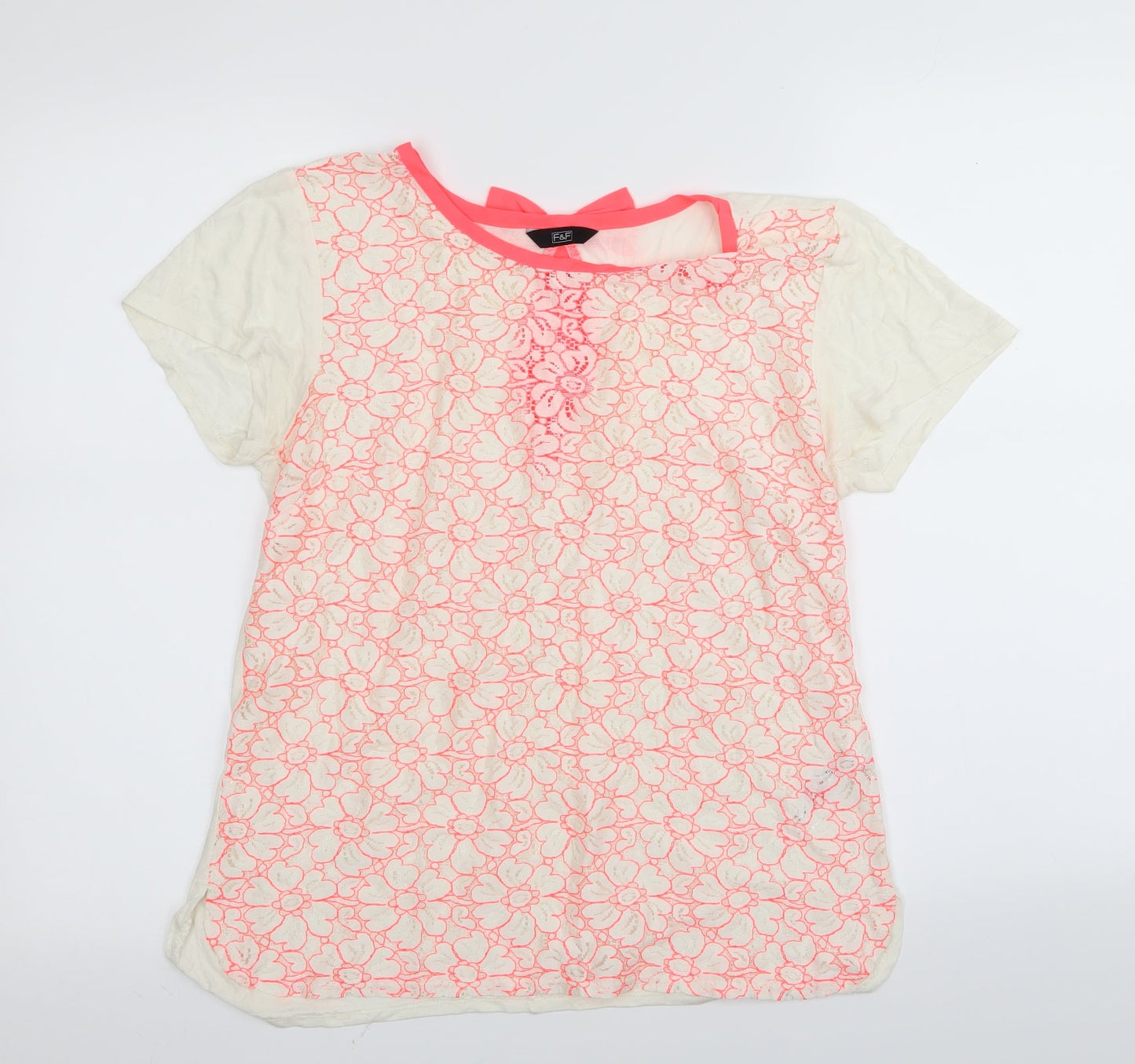 F&F Womens Multicoloured   Basic T-Shirt Size 12