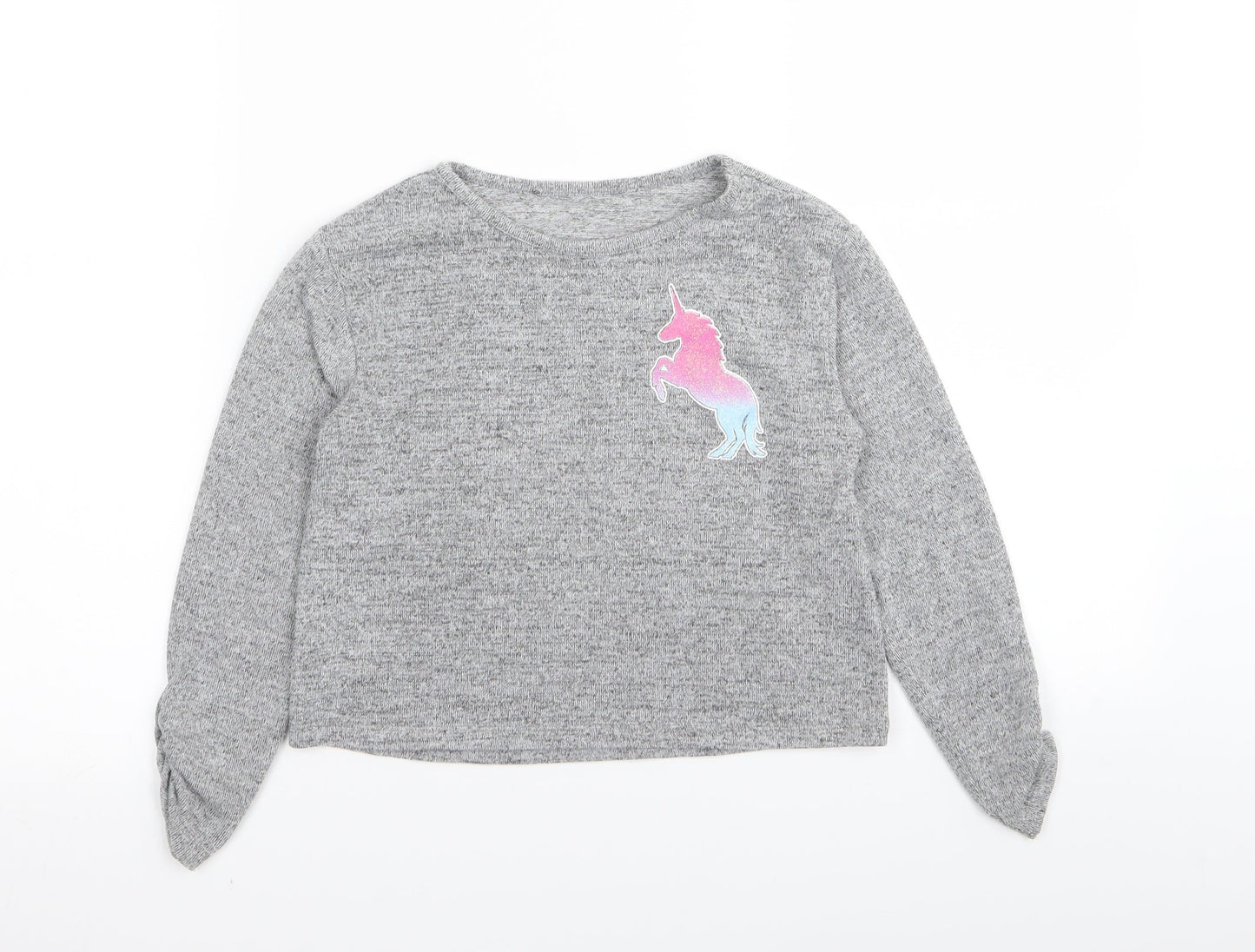 by very Girls Grey   Basic T-Shirt Size 6 Years