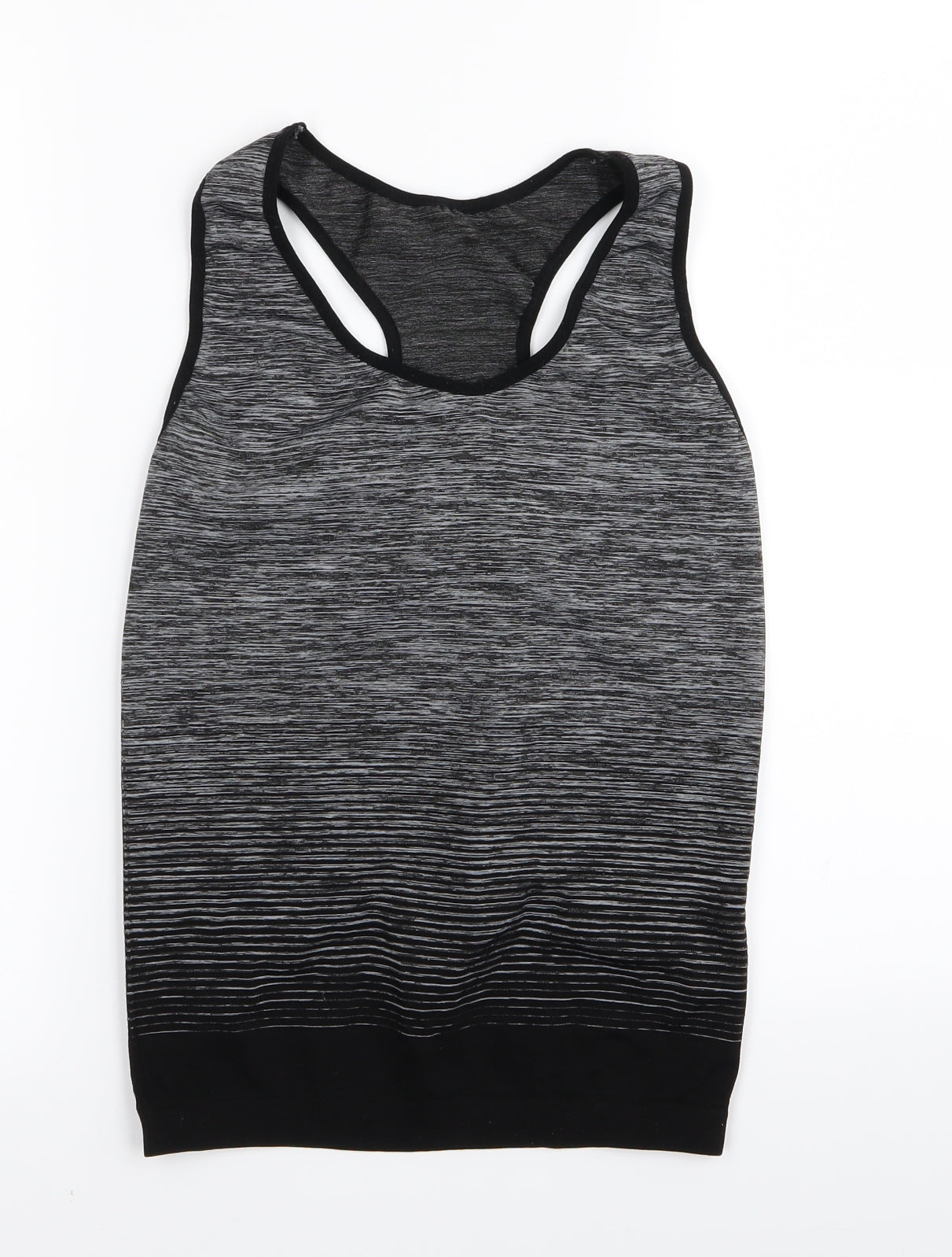 Preworn Womens Black Striped  Basic Tank One Size