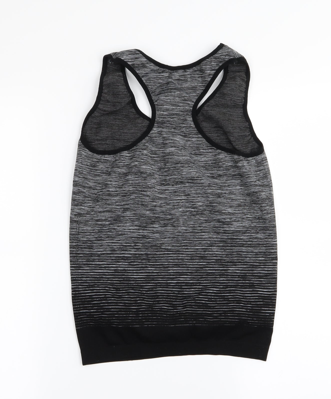 Preworn Womens Black Striped  Basic Tank One Size