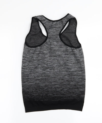 Preworn Womens Black Striped  Basic Tank One Size