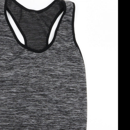 Preworn Womens Black Striped  Basic Tank One Size
