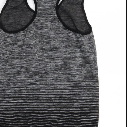 Preworn Womens Black Striped  Basic Tank One Size