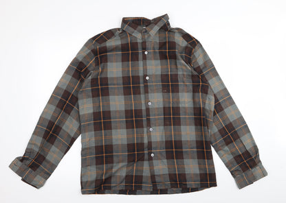 Mens UK Size L compulsive Multicoloured  Button-Up Long Sleeve Casual Shirt