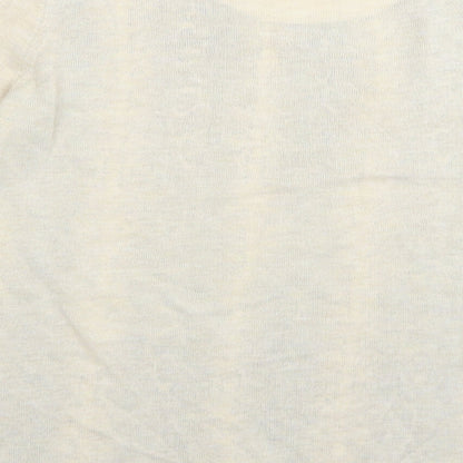 F&F Womens Beige Animal Print  Basic T-Shirt Size 12