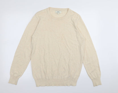 Easy Mens Beige   Pullover Jumper Size S