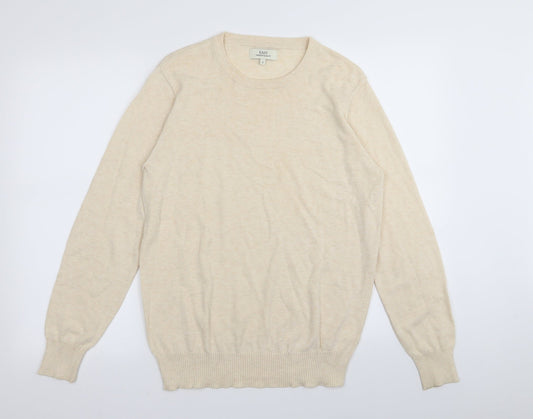 Easy Mens Beige   Pullover Jumper Size S
