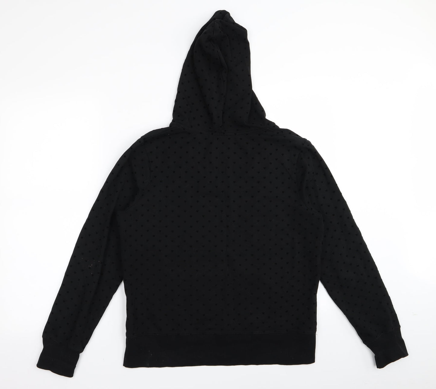 Peacocks Womens Black   Pullover Jumper Size 16  - Heart Detail