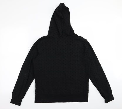 Peacocks Womens Black   Pullover Jumper Size 16  - Heart Detail