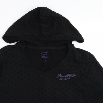 Peacocks Womens Black   Pullover Jumper Size 16  - Heart Detail