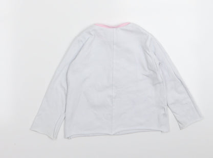 Preworn Girls Blue   Basic T-Shirt Size 4-5 Years
