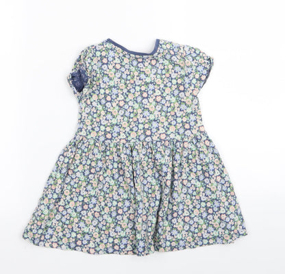 F&F Girls Multicoloured Floral  Fit & Flare  Size 2-3 Years