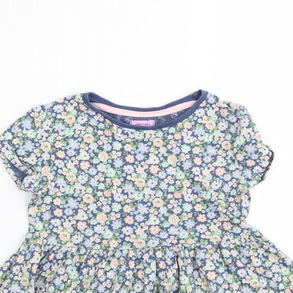 F&F Girls Multicoloured Floral  Fit & Flare  Size 2-3 Years