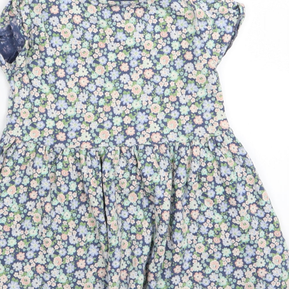 F&F Girls Multicoloured Floral  Fit & Flare  Size 2-3 Years
