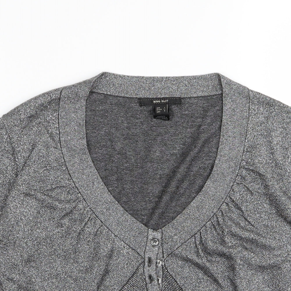 MNG suit Womens Grey   Cardigan Jumper Size L