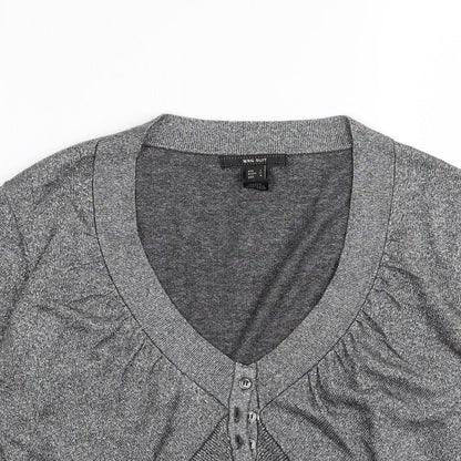 MNG suit Womens Grey   Cardigan Jumper Size L
