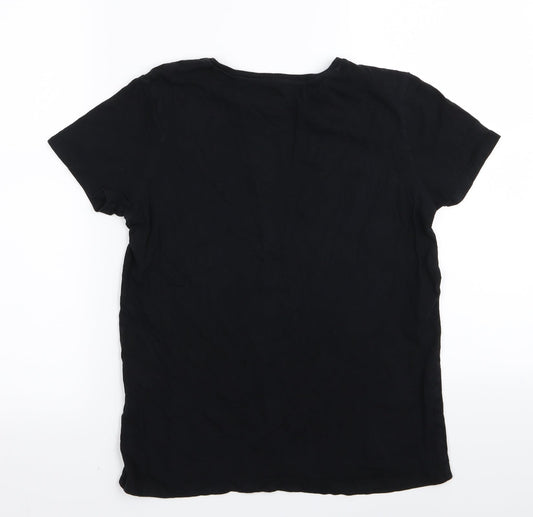 Primark Womens Black   Basic T-Shirt Size 6