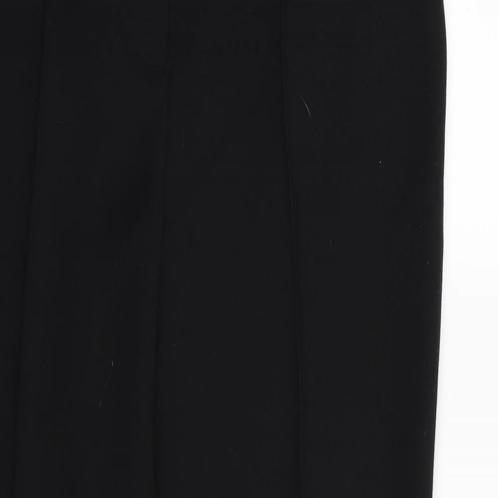 M&s Womens Black   Trousers  Size 8 L27 in