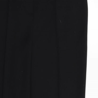 M&s Womens Black   Trousers  Size 8 L27 in