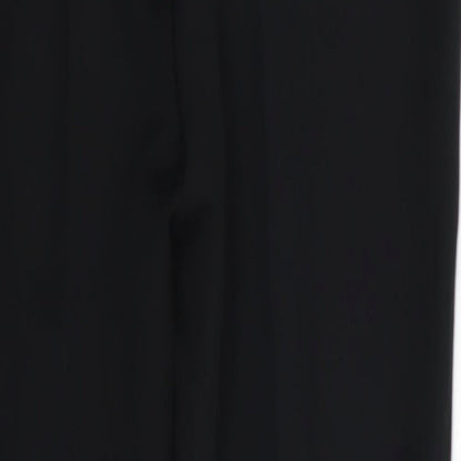 M&s Womens Black   Trousers  Size 8 L27 in