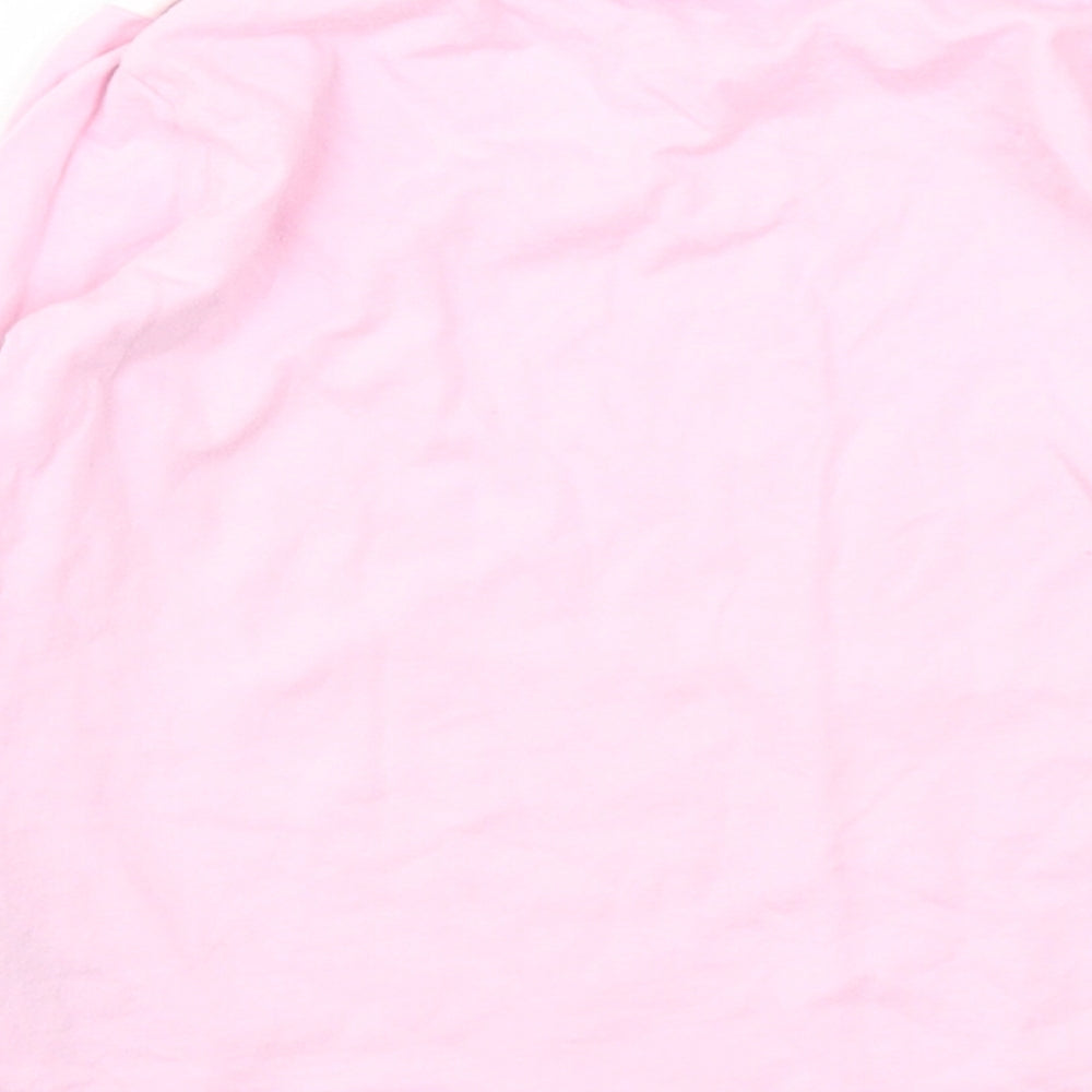 Disney Girls Pink Animal Print  Basic T-Shirt Size 2-3 Years