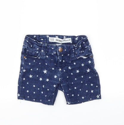 DENIM &CO  Boys Blue Argyle/Diamond  Capri Trousers Size 4-5 Years