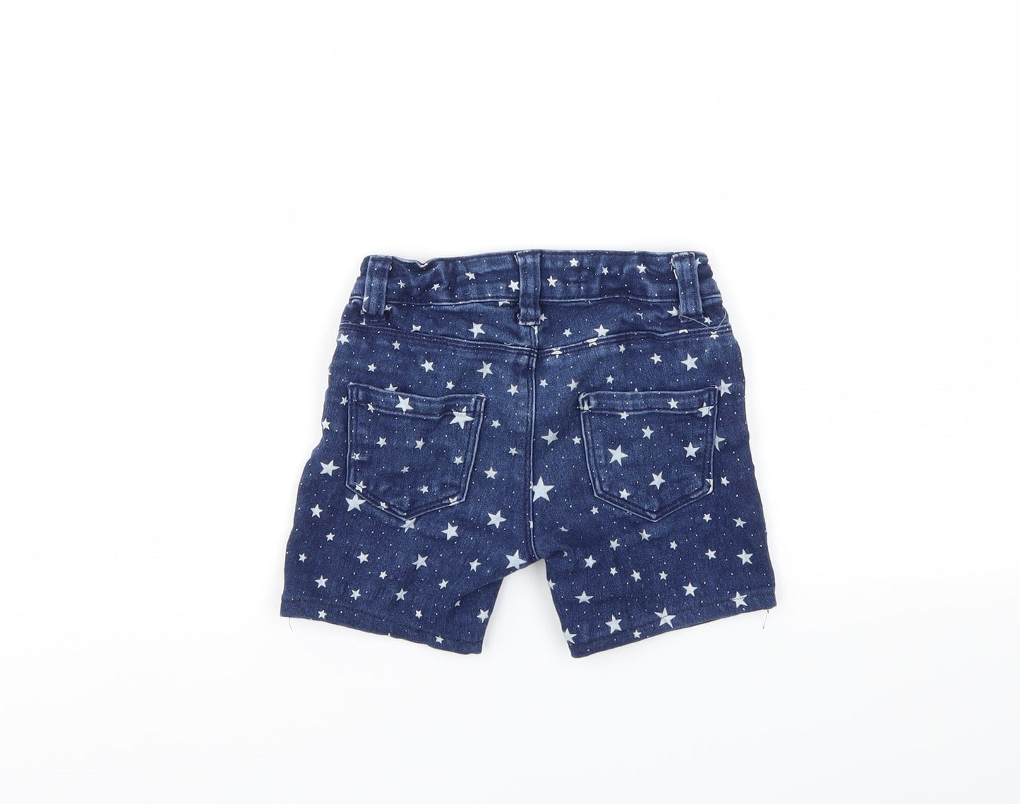 DENIM &CO  Boys Blue Argyle/Diamond  Capri Trousers Size 4-5 Years