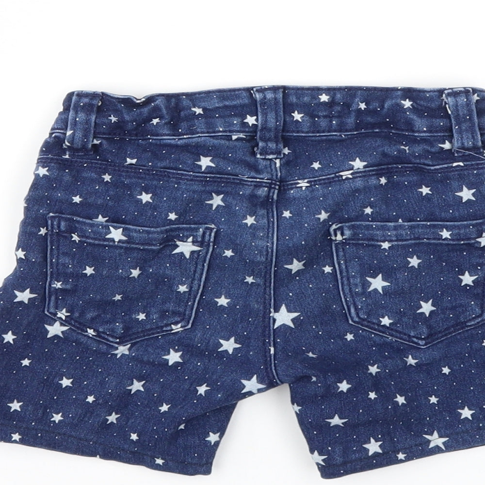 DENIM &CO  Boys Blue Argyle/Diamond  Capri Trousers Size 4-5 Years