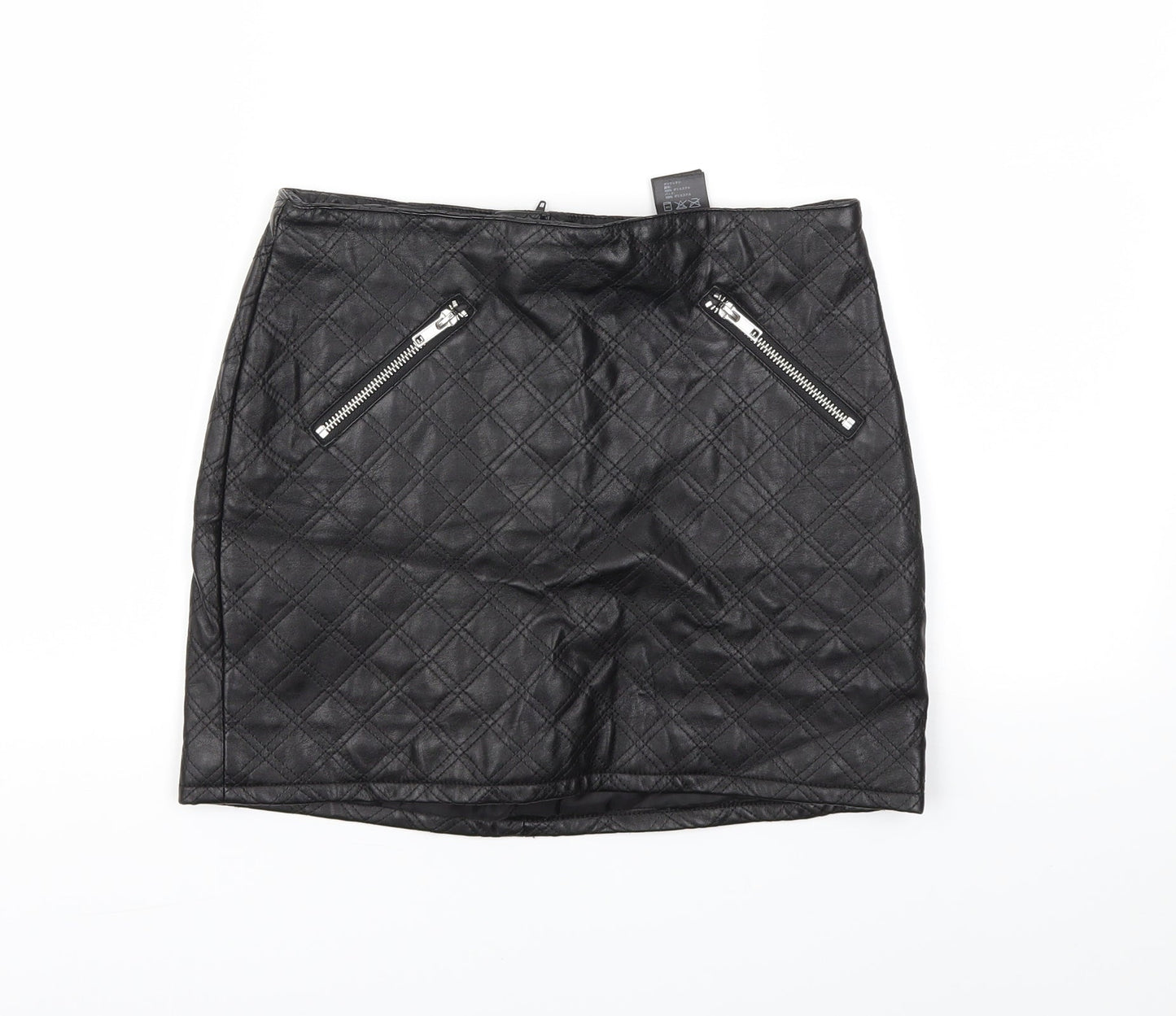 H&M Womens Black   A-Line Skirt Size 6