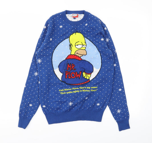 Primark Womens Blue   Pullover Jumper Size XS