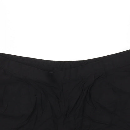 H&M Womens Black   Cut-Off Shorts Size L - Stretch waistband