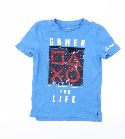 F&F Boys Blue   Basic T-Shirt Size 4-5 Years