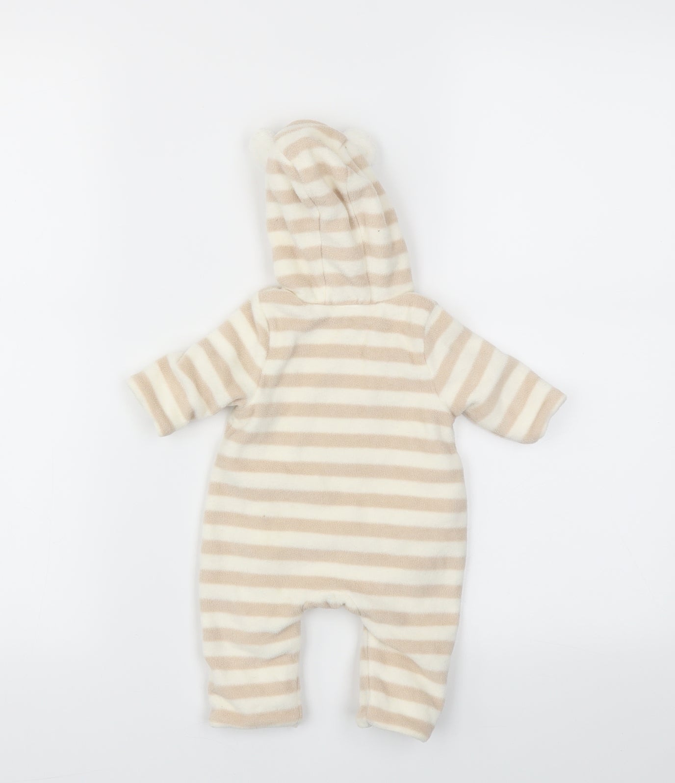 F&F  Brown Striped  Babygrow One-Piece Size Newborn
