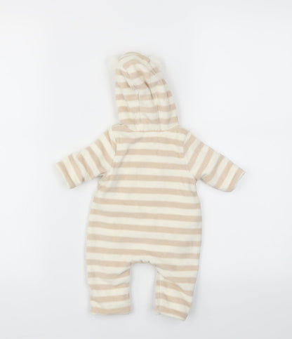 F&F  Brown Striped  Babygrow One-Piece Size Newborn