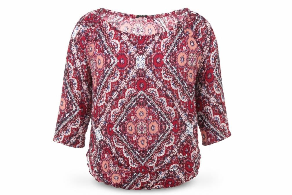 Womens UK Size 12 Solo Red Basic T-Shirt