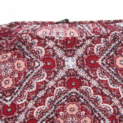 Womens UK Size 12 Solo Red Basic T-Shirt