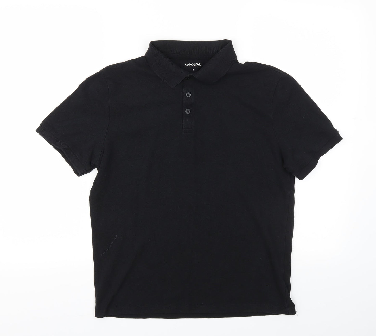 George Boys Black   Basic Polo Size S