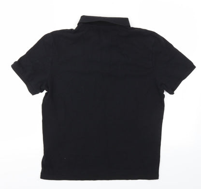 George Boys Black   Basic Polo Size S